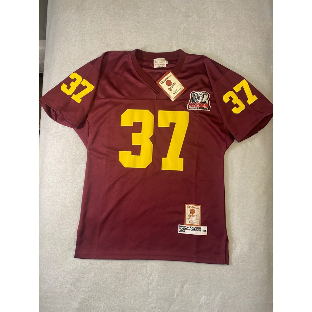 Gridiron Greats Alabama Crimson Tide Shaun Alexander 37 Jersey Maroon Mens 48
